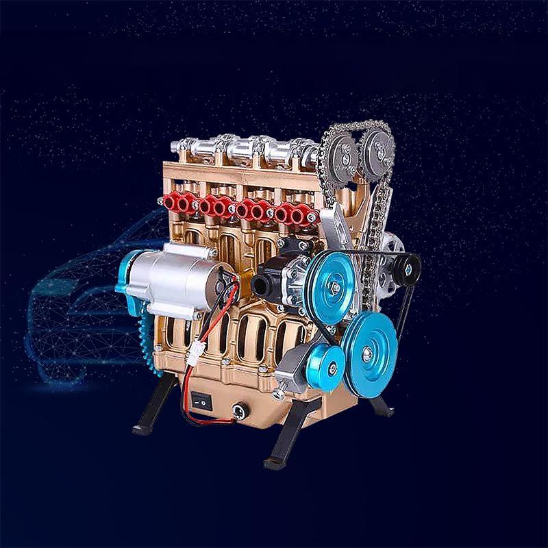 Surenkamas automobilio variklio modelis