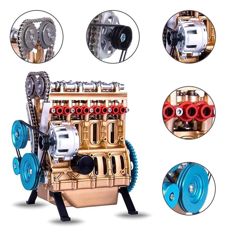 Surenkamas automobilio variklio modelis