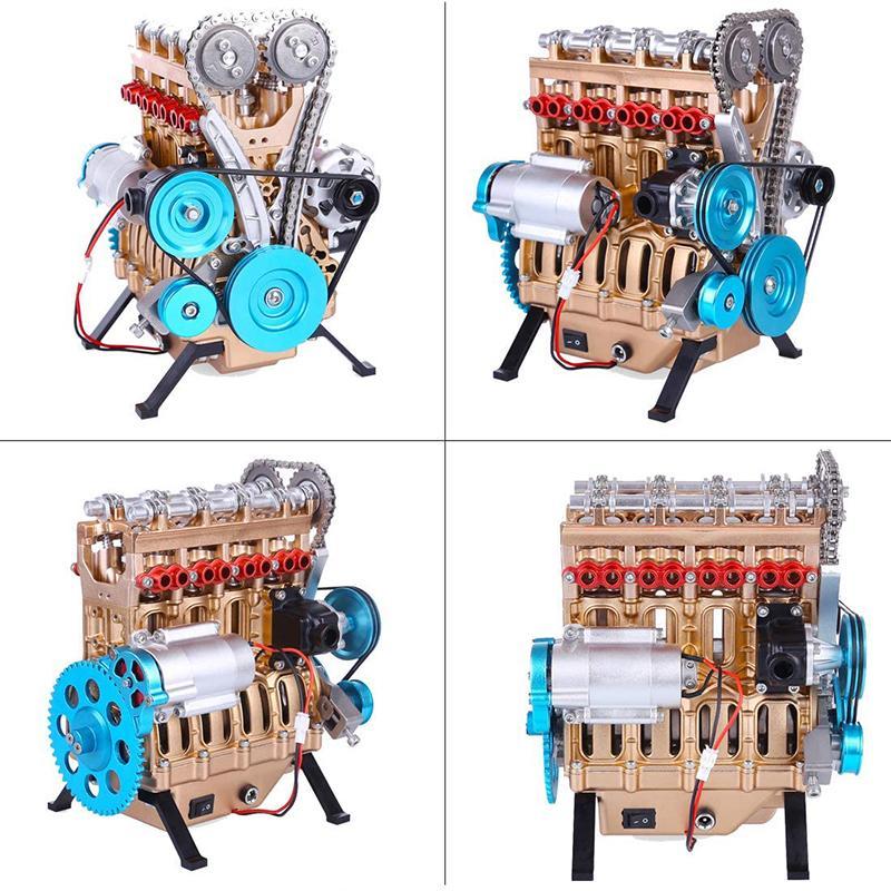 Surenkamas automobilio variklio modelis
