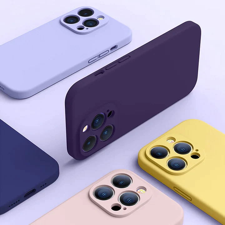 Silikoninis iPhone dėklas su objektyvo apsauga