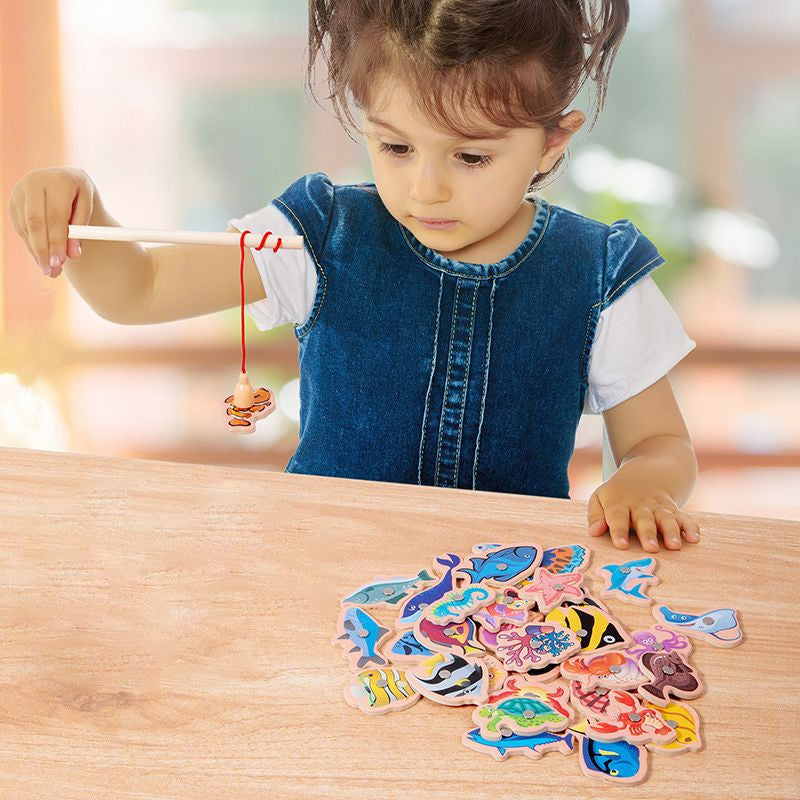 "Montessori" žvejybos žaidimas