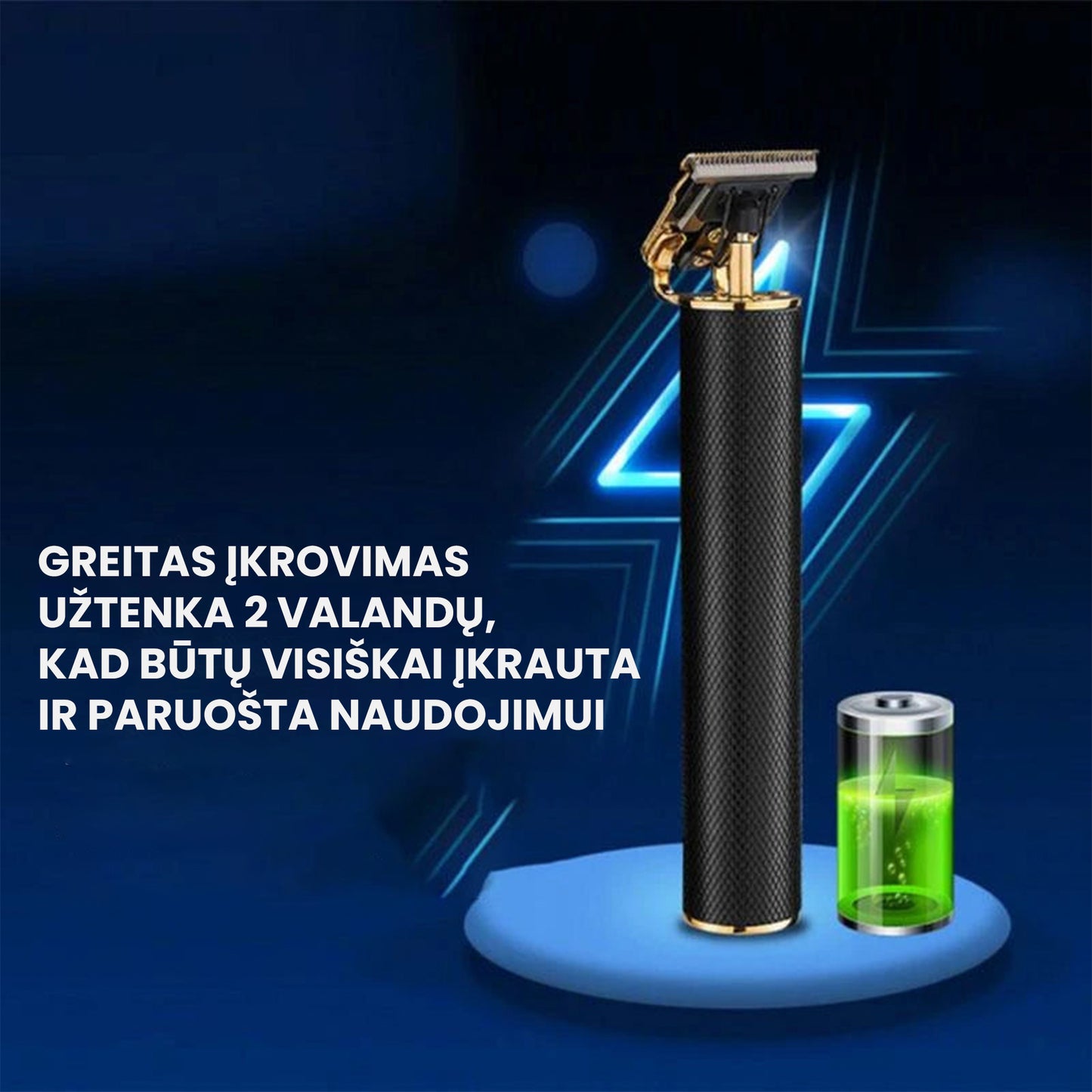 Profesionali plaukų kirpimo-kantavimo mašinėlė
