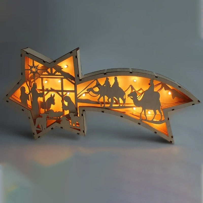 Kalėdinė dekoracija "LED šviečianti žvaigždė"