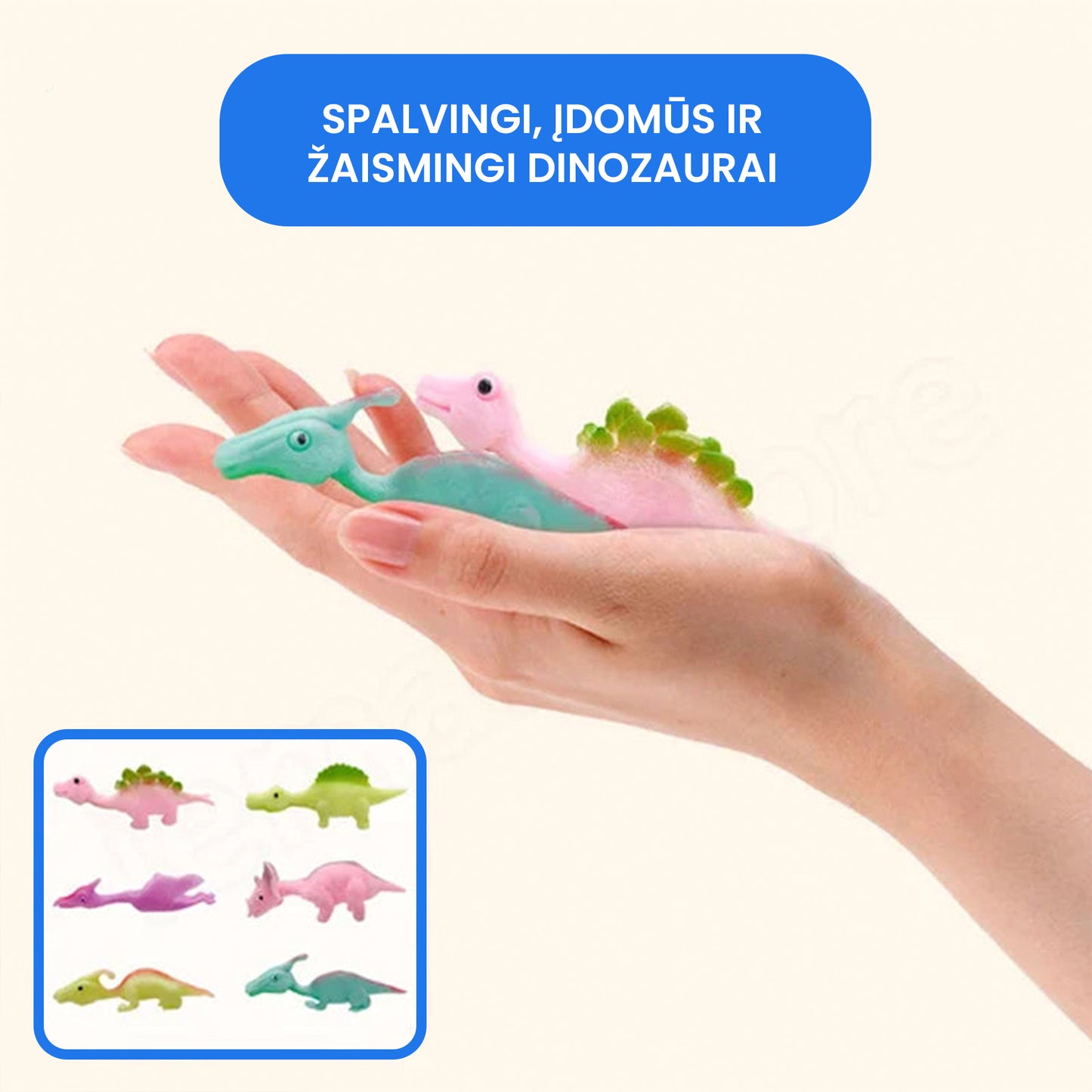 Limpantys mėtomi dinozaurai (10 vnt.)