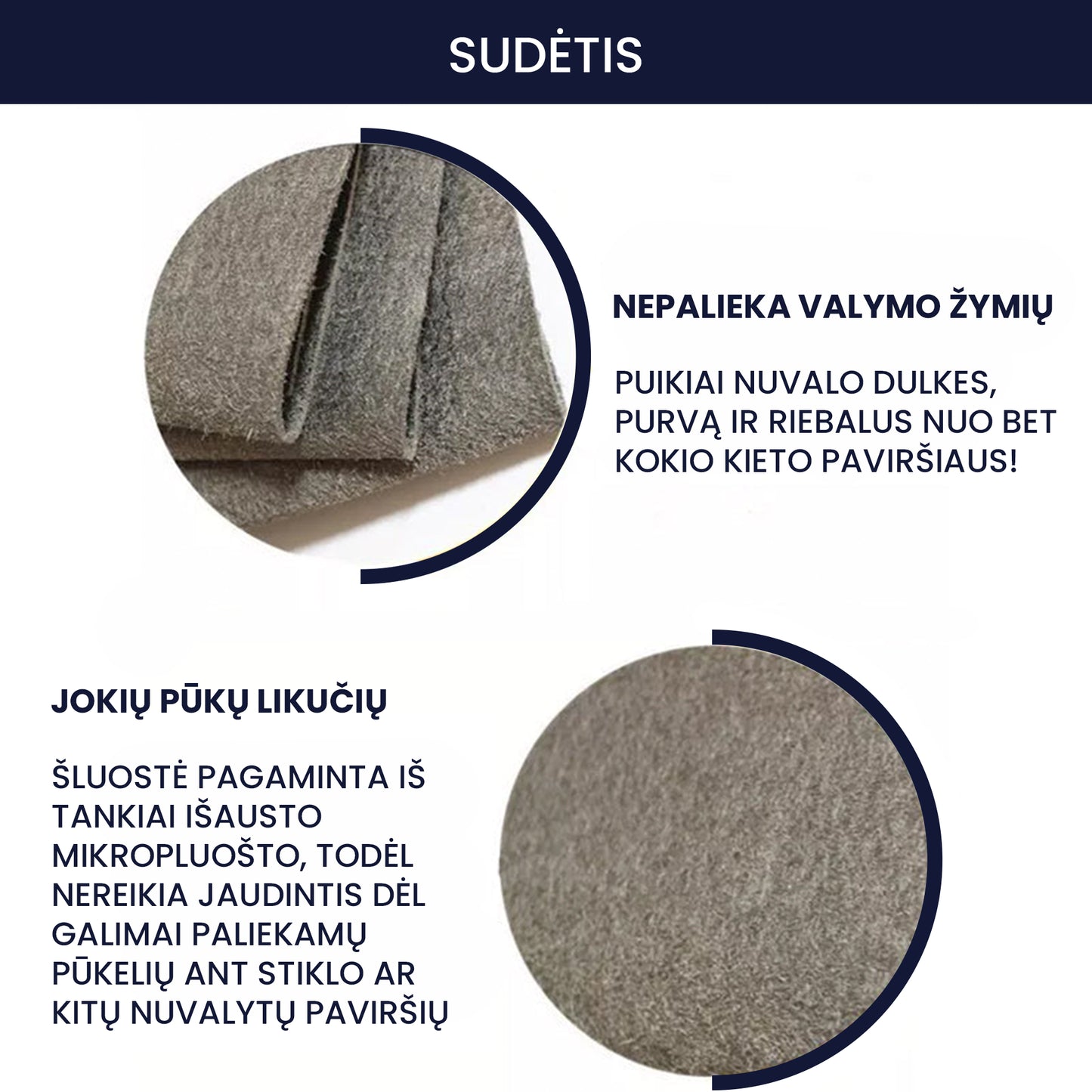 Mikropluoštinės valymo šluostės (20vnt.)