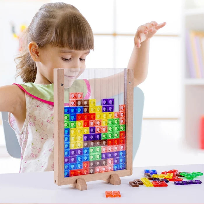 Edukacinis kaladėlių dėliojimo žaidimas