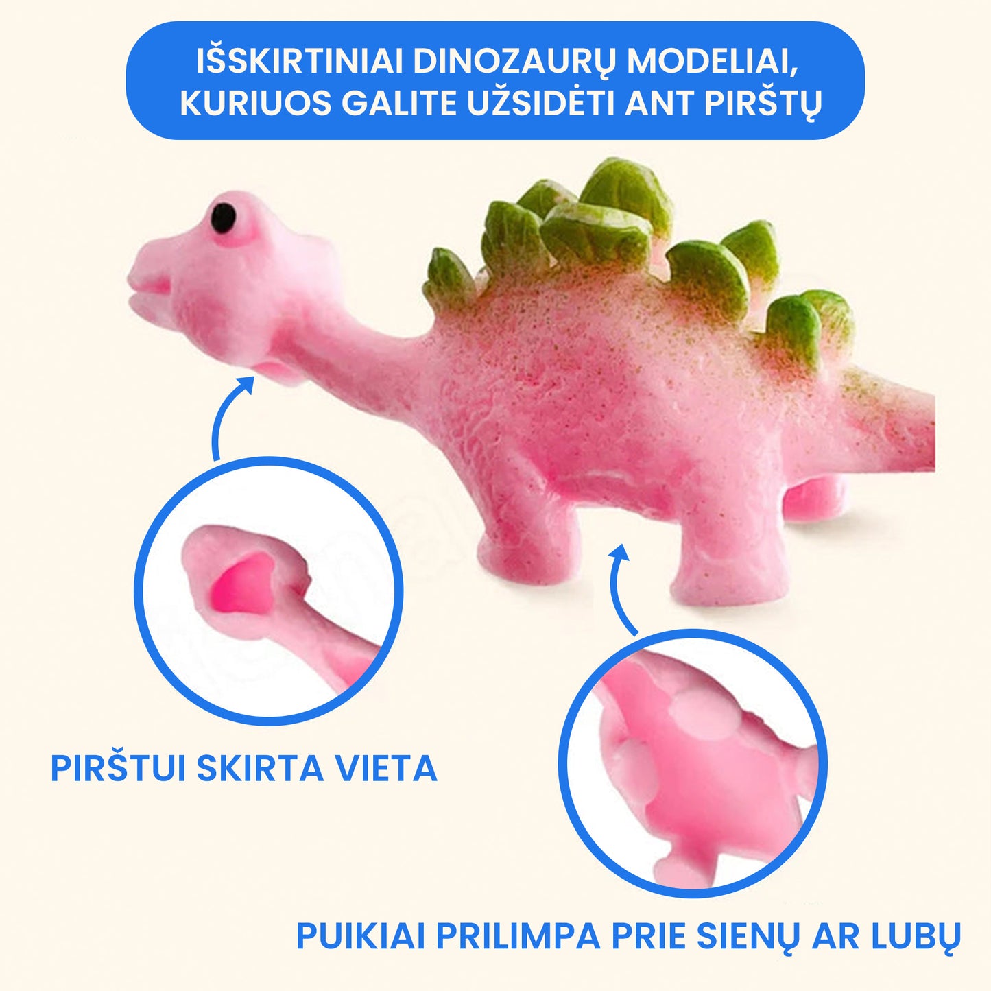 Limpantys mėtomi dinozaurai (10 vnt.)