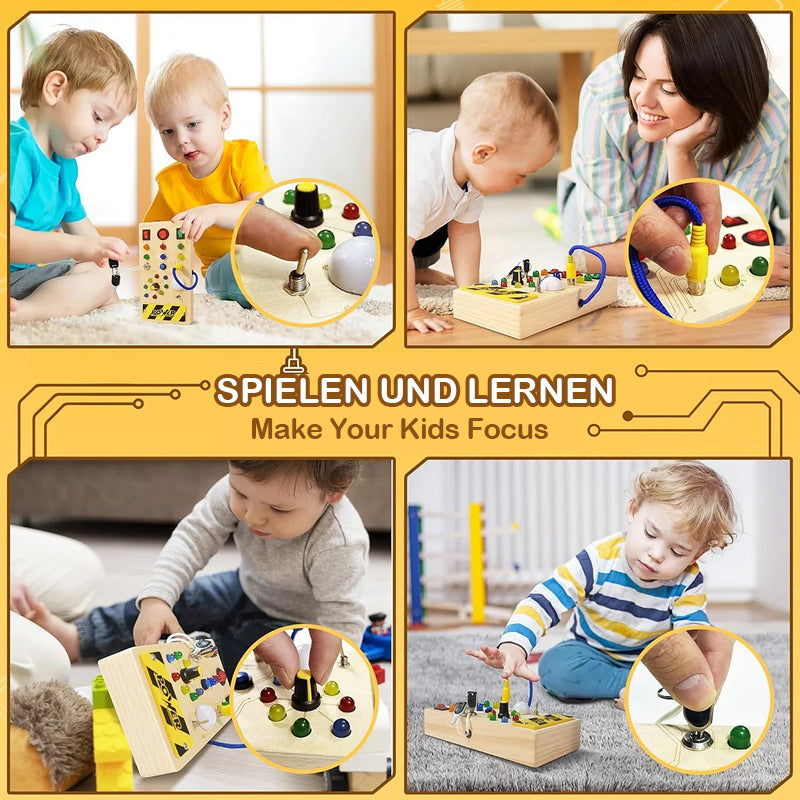 "Montessori" LED lempučių lenta