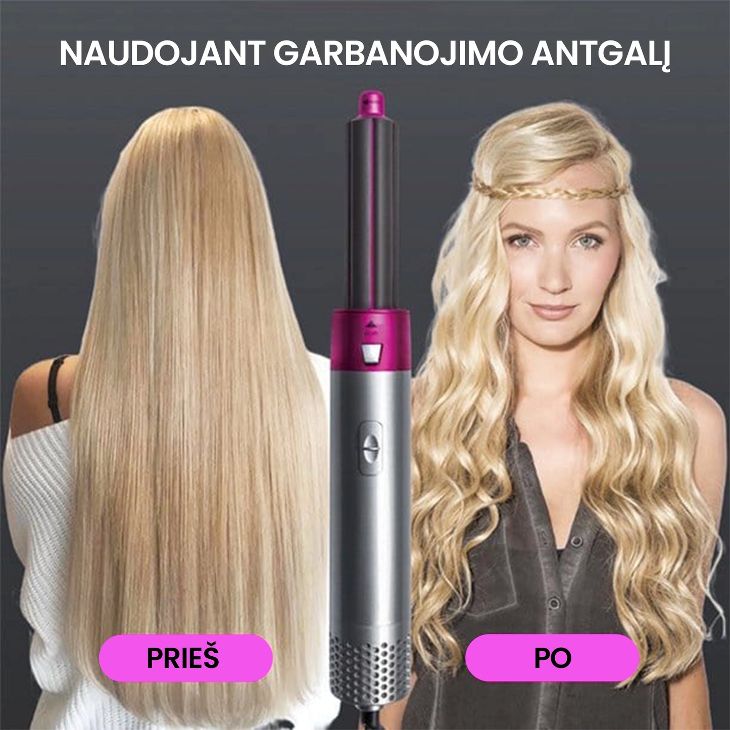 UrbanDryer™ - 5in1 plaukų formavimo šukos