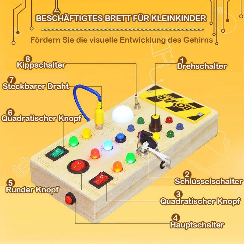 "Montessori" LED lempučių lenta