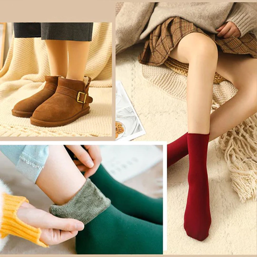 Šiltos, žieminės moteriškos kojinės (10 porų)