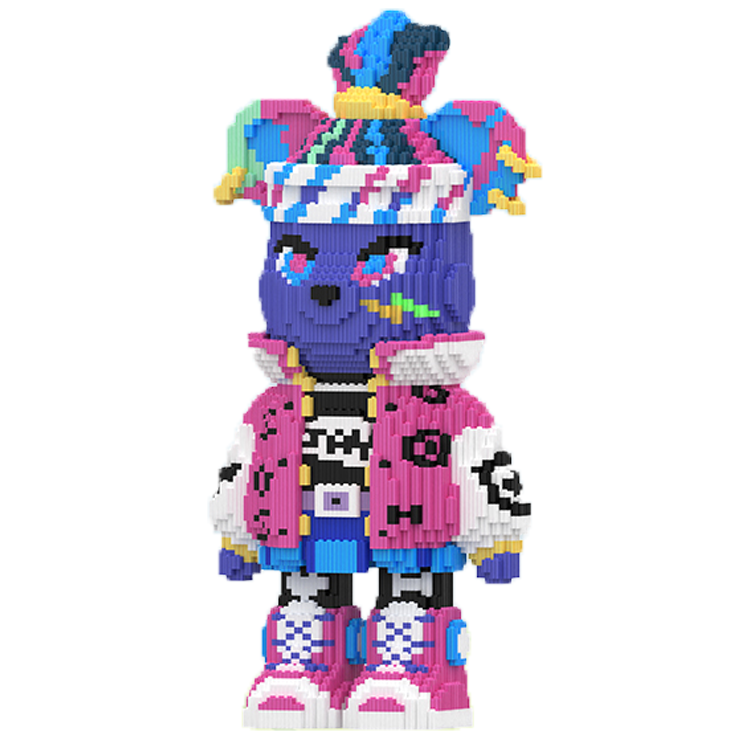Lego surenkamas meškinas