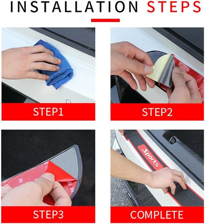 Galinio bamperio apsauginis lipdukas