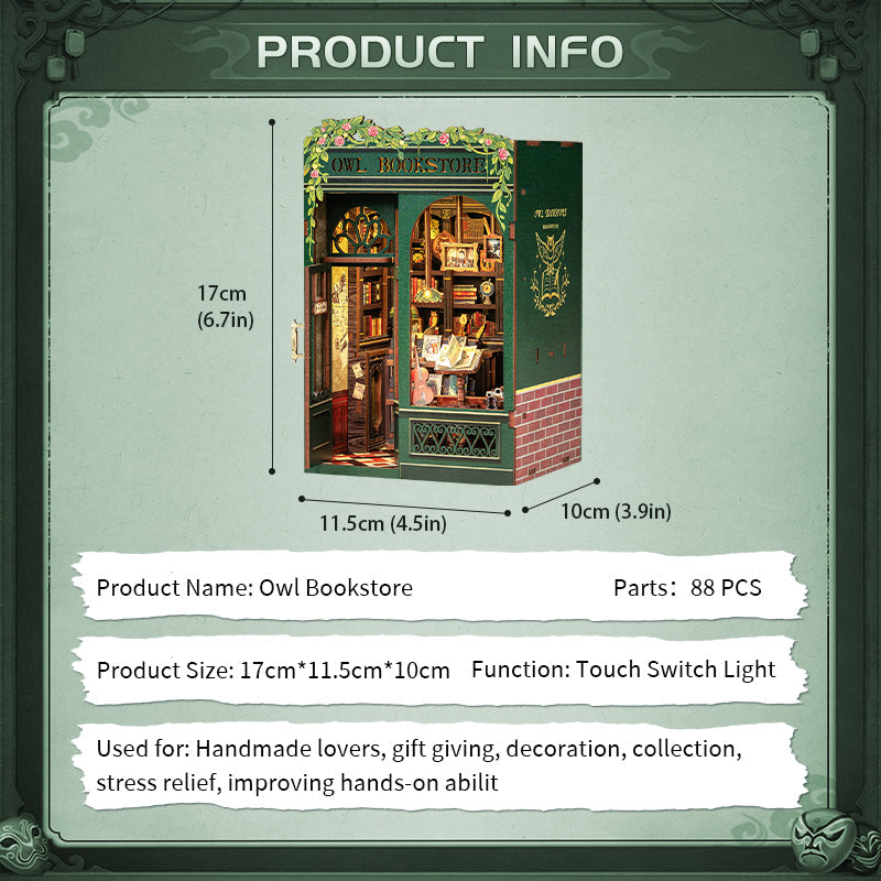 Surenkama dekoracija - "LED knygų lentyna"