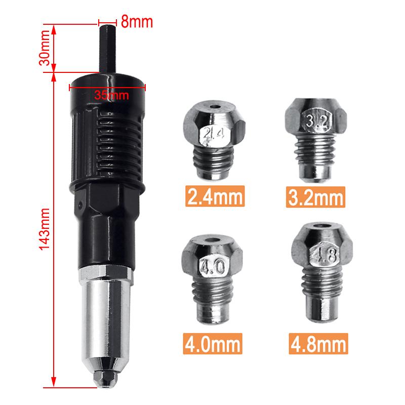 Kniedžių pistoleto adapterio rinkinys