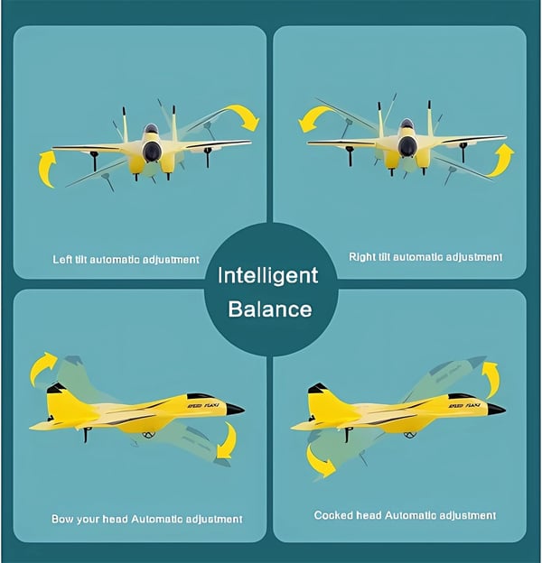 Lėktuvas su nuotolinio valdymo pulteliu
