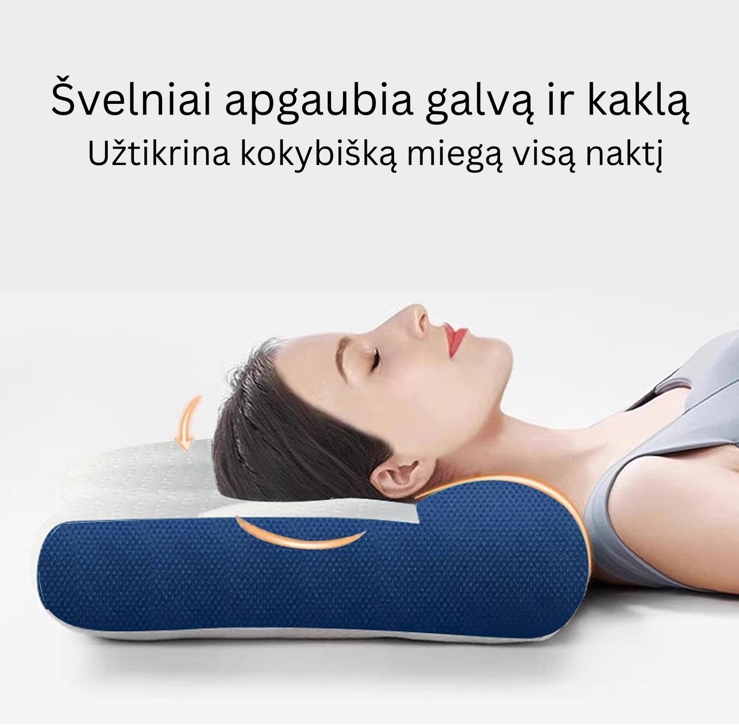 Ortopedinė pagalvė su kaklo atrama