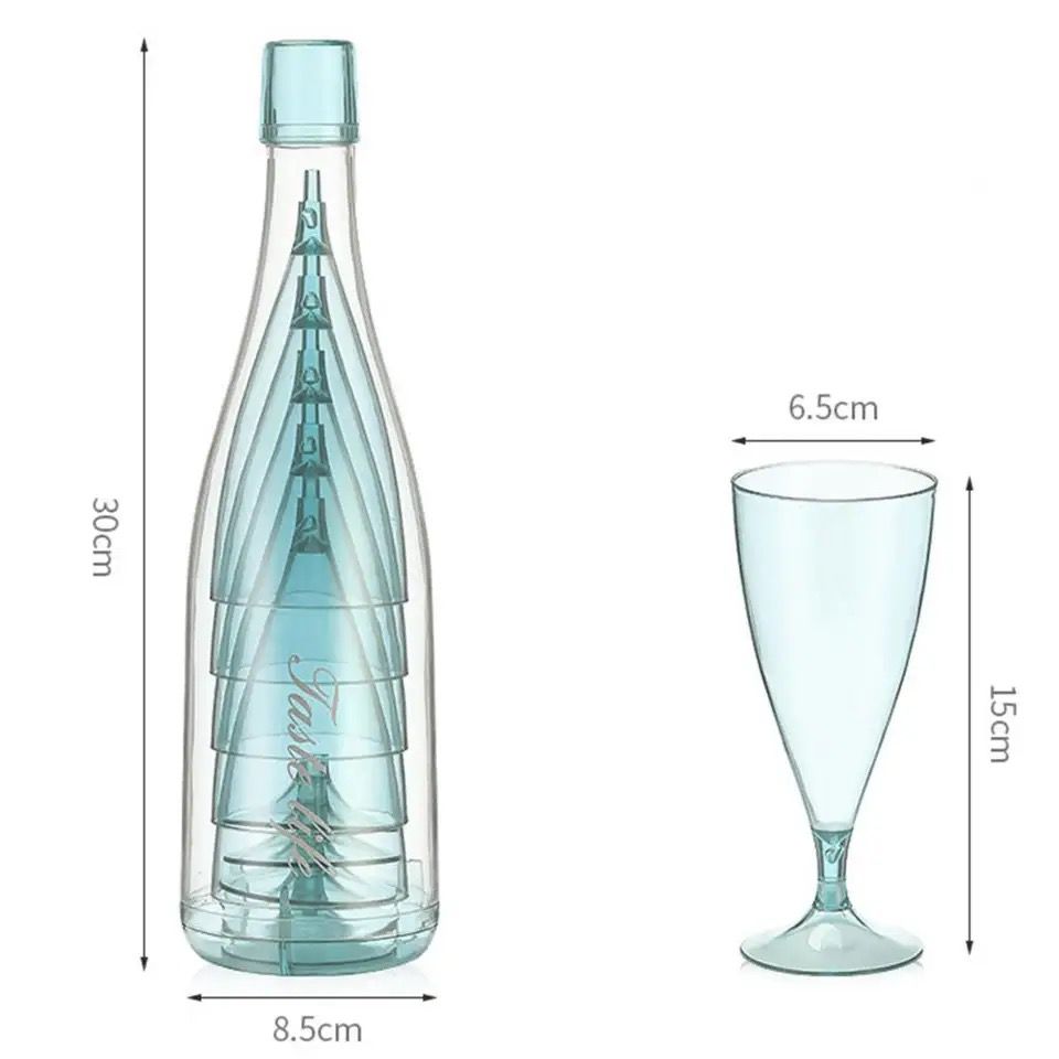 Plastikinių taurių rinkinys (5 vnt.)