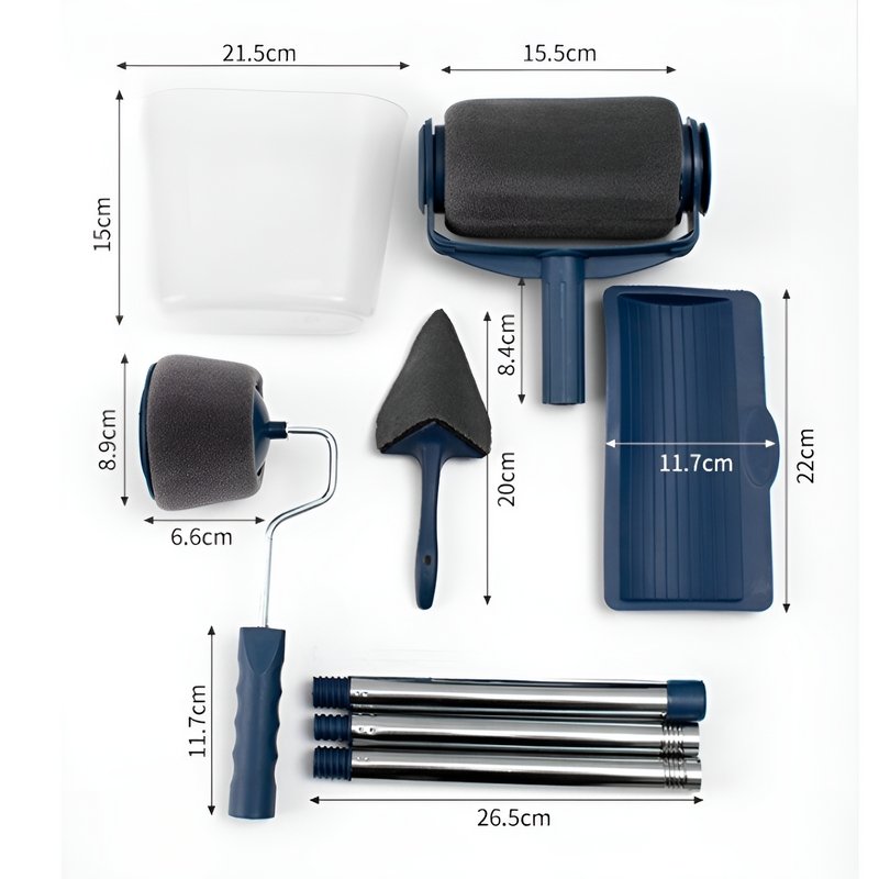 Dažymo volelis su dažų talpa viduje