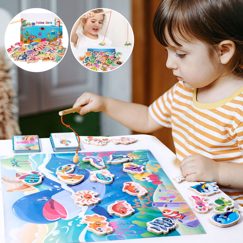 "Montessori" žvejybos žaidimas