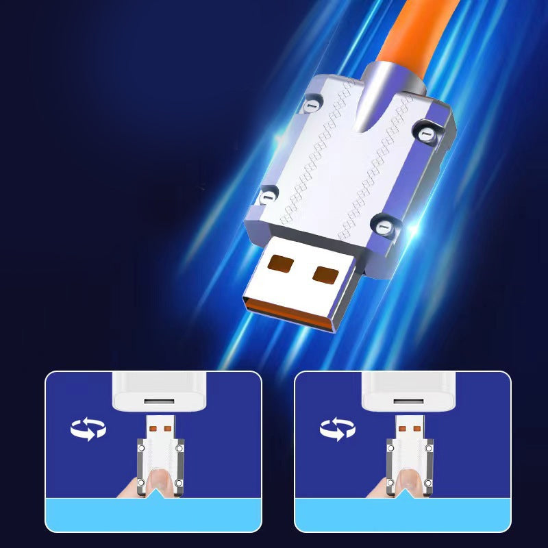 Besisukantis USB įkrovimo kabelis