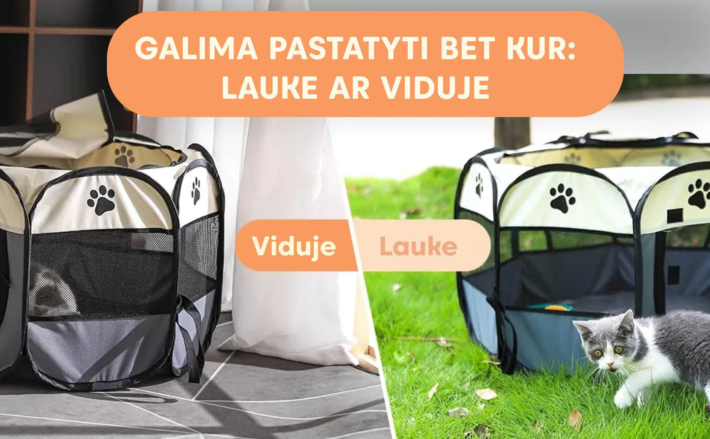 Sulankstomas gyvunų narvas