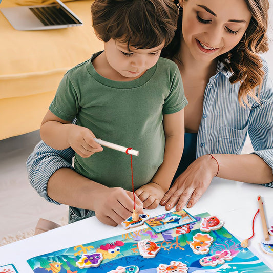 "Montessori" žvejybos žaidimas