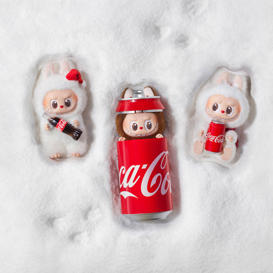 Labubu "COCA-COLA"– riboto leidimo žaislas iš Pop Mart