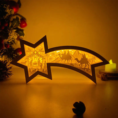 Kalėdinė dekoracija "LED šviečianti žvaigždė"