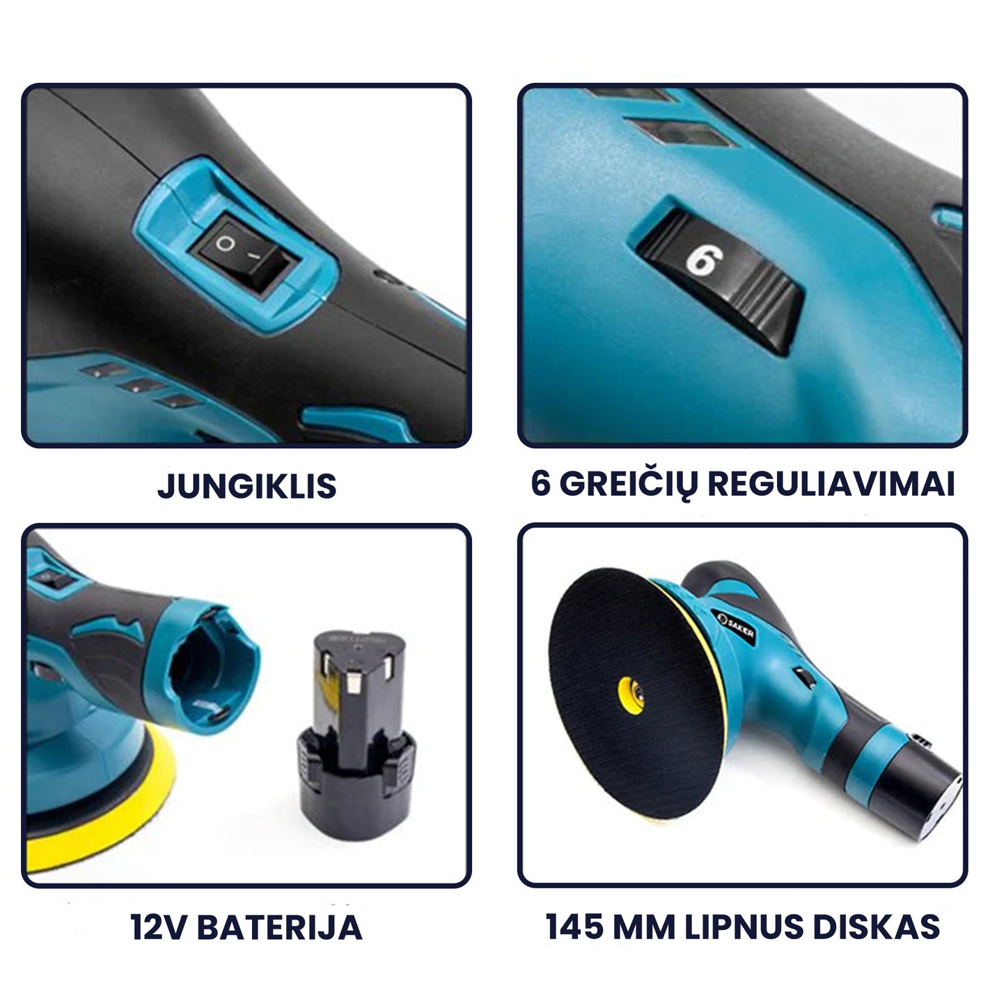 SAKER - poliravimo mašinėlė