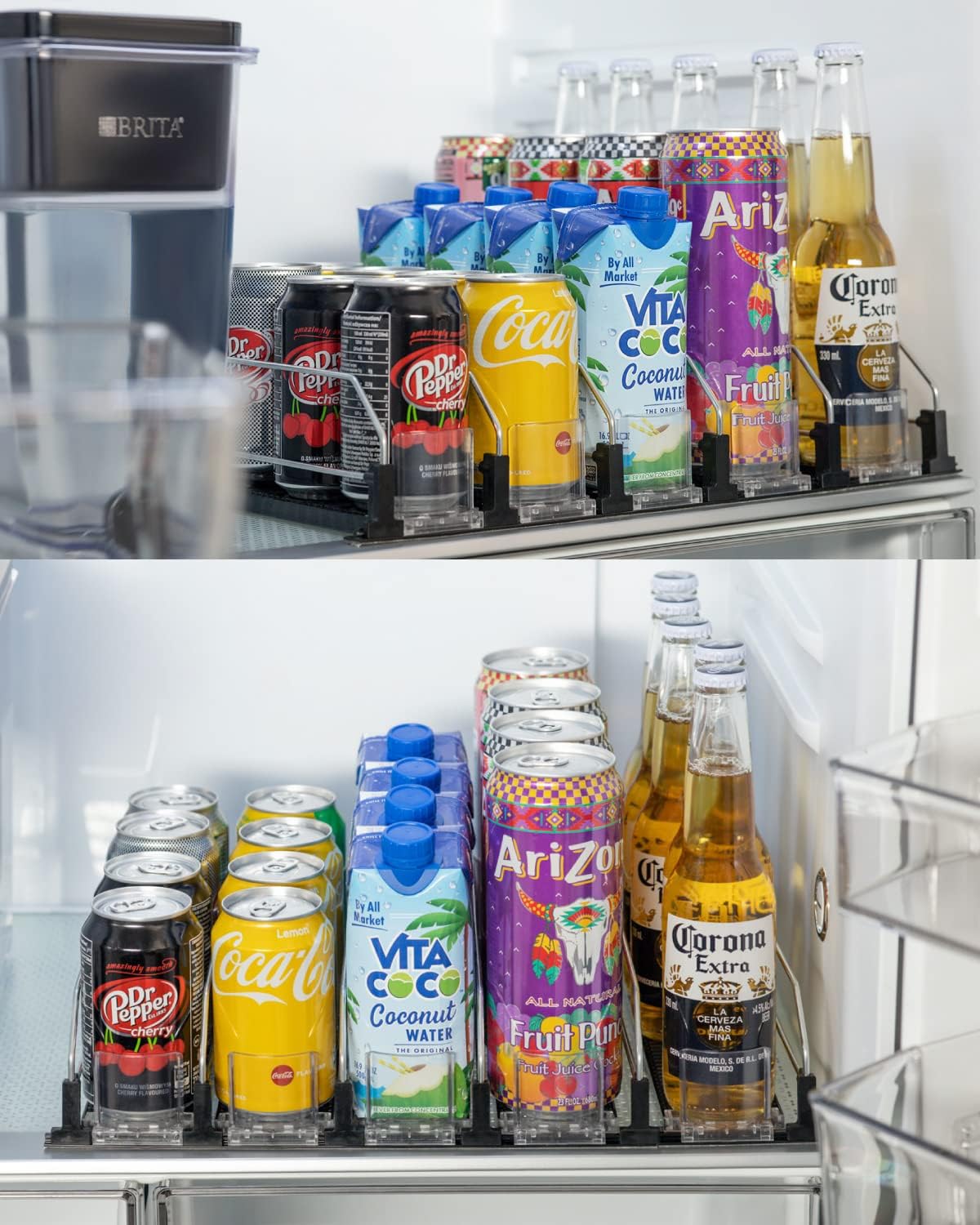 Šaldytuvo dėklas gėrimams
