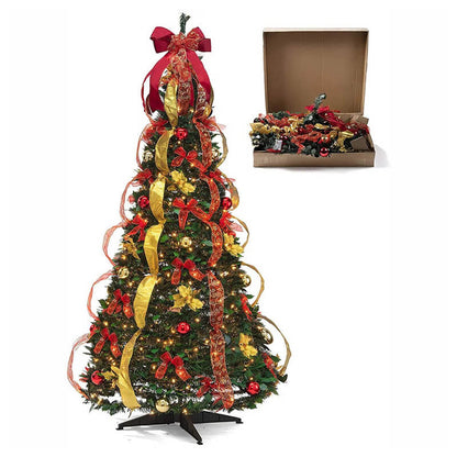 ueeway Foldable Christmas Tree with Ornaments