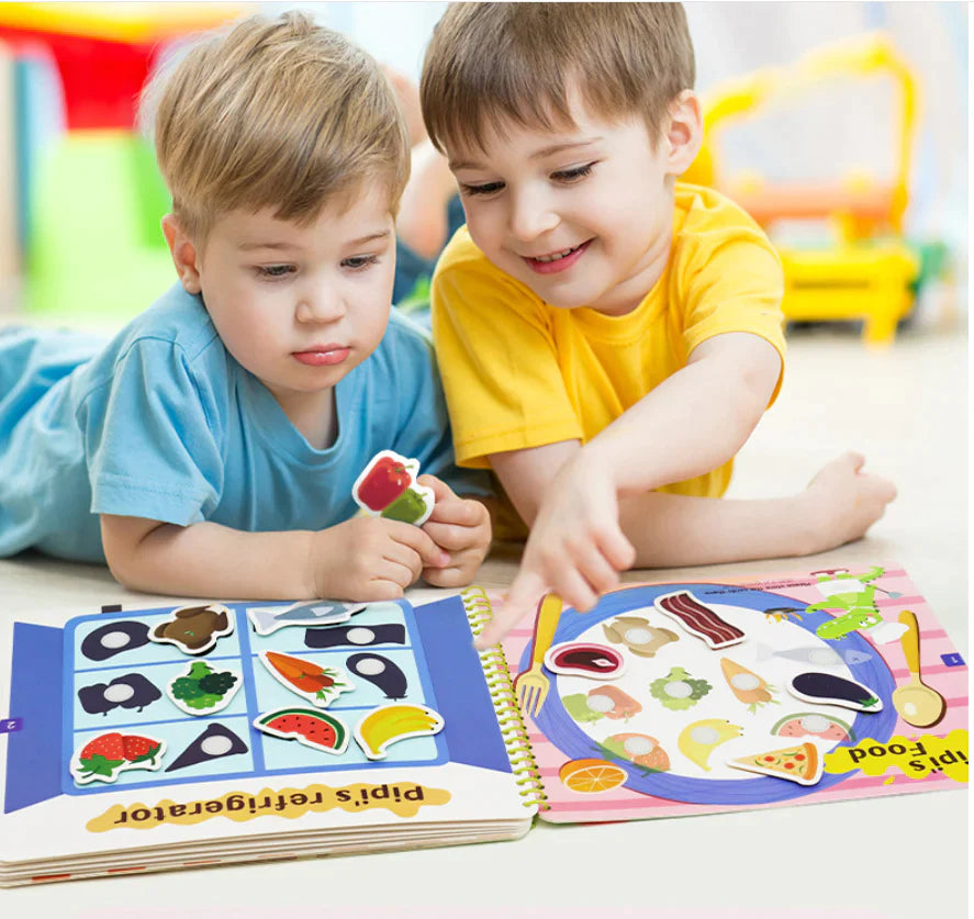Interaktyvi užduočių ir žaidimų knygelė "Montessori"