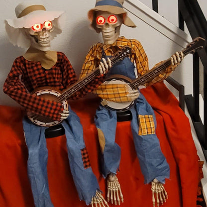 Animaciniai Banjo grojantys skeletai