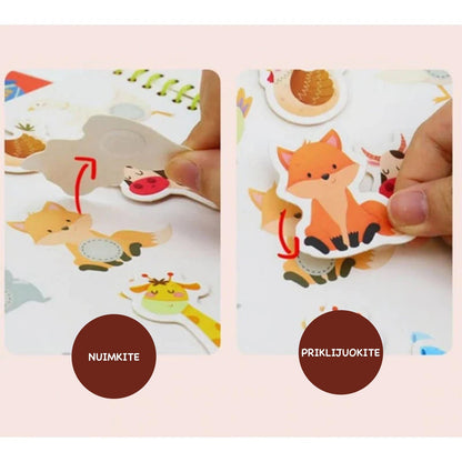 Interaktyvi užduočių ir žaidimų knygelė "Montessori"